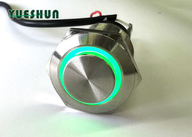 中国 高い円形の頭部によって照らされる押しボタン スイッチ、スイッチを離れたの車LEDの押しボタン 工場