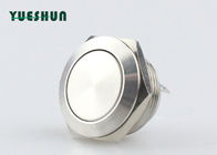 Flat Head Metal Push Button Momentary Type 2 Pin Terminal 1NO Car Switches