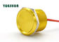 中国 アルミニウムPiezo押しボタン スイッチ ランプ25mm 24VAC 100mAの黄色ボディ無し 輸出国