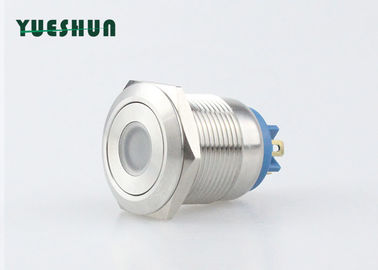 中国 LEDのパネルの台紙の押しボタン スイッチ19mm Pinの末端の銀製合金1NO 工場