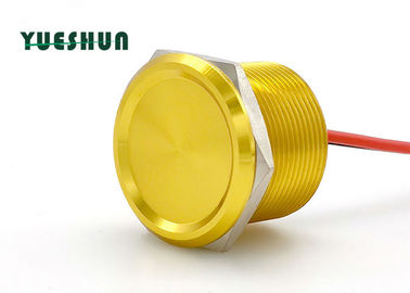中国 アルミニウムPiezo押しボタン スイッチ ランプ25mm 24VAC 100mAの黄色ボディ無し 代理店